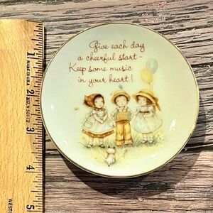 Decorative Plate with Children Illustration
